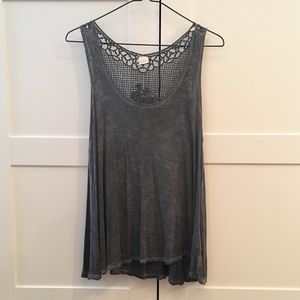 Urban outfitters crocheted back tank top